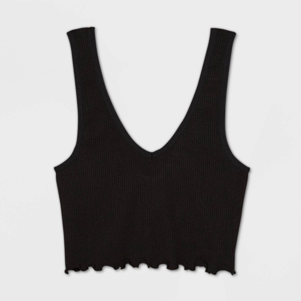 Target Ruffle Edge Brami - Colsie - Black M (NWT)